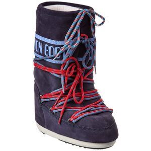 Moon Boot® Icon Suede Laces Boot, Blue